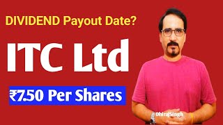 Dividend Payout Updates ITC ₹750 Per Equity Shares ITC Stock Latest News Today Itc Fmcg Sector [upl. by Obelia116]