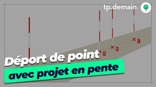 Déport de point en altimétrie  projet en pente [upl. by Ellesij]