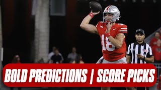 Bold Predictions score picks as Buckeyes Penn State meet in highstakes B1G showdown [upl. by Yanrahc]