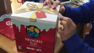 Neo Geo Mini Chrsitmas Edition Unboxing [upl. by Heck]