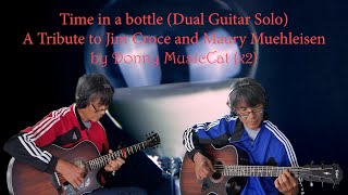 Classic Greatest Hits Series Time in a bottle Jim Croce  Fingerstyle Guitar Solo Dual [upl. by Brightman]