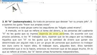 04 El Cuadrante del Flujo del Dinero Robert Kiyosaki [upl. by Maillil]