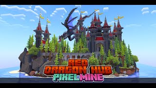 Red Dragon Hub Minecraft Build Timelapse [upl. by Fern]