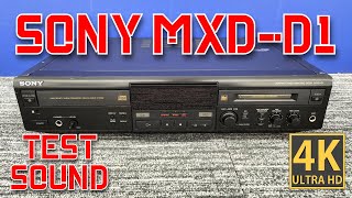 Sony MXDD1 CD amp MiniDisc Player Test Sound 4K [upl. by Sherrod560]