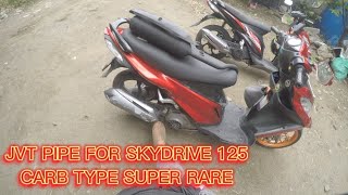 Skydrive 125 carb type the search for rare jvt pipe [upl. by Ahseryt]