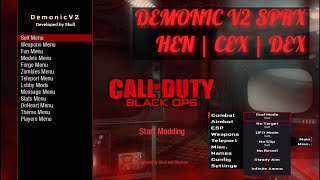 BO1 Zombies SPRX Demonic V2  All Client and Non host Menu [upl. by Oman31]