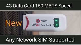 150 Mbps  All sim supported 4G hotspot  ENTER 4G DATA CARD UNBOXING AND REVIEWING  Tamil [upl. by Sally]