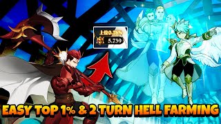 Final Boss Sariel amp Tarmiel Top 1 Easily  Quick 2 Turn Hell Farming  F2P 7DS GRANDCROSS [upl. by Grenier]