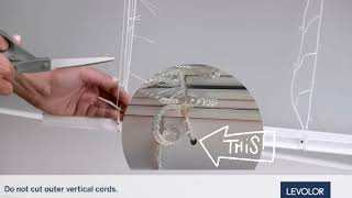 Levolor How To Shorten Cordless Blinds [upl. by Rube]