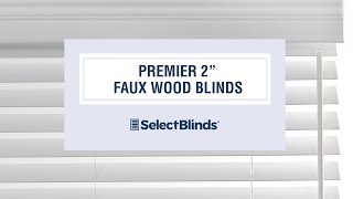 Premier 2quot Faux Wood Blinds from SelectBlindscom [upl. by Box666]