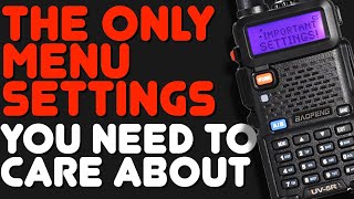 Baofeng UV5R For Beginners  Menu Settings You Need To Know  Learn The Baofeng UV5R  Ham Radio [upl. by Iraam]