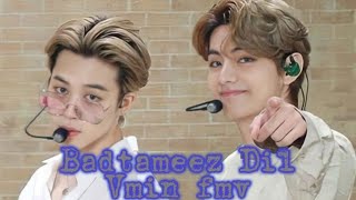 Badtameez Dil  Vmin Hindi song fmv  Top Taehyung Bottom Jimin  Koos boy crush  vminfmv [upl. by Sager133]