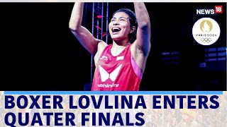 Paris Olympics Indian Boxer Lovlina Borgohain Enters Quarterfinal One Win Away From A Medal [upl. by Ransom]