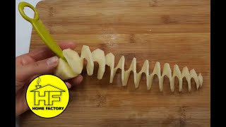 Spiral potatoes Tornado potato  PERFECT HOMEMADE POTATO TORNADO [upl. by Auhsohey]