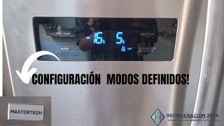 Mastertech Como Ajustar temperatura adecuadamente modos de congelamientos no congela [upl. by Bondon398]