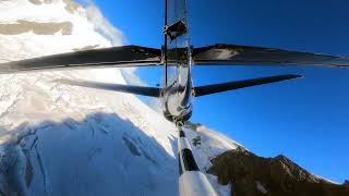 Radial Engine Warbird Swiss Alps Tail View Top HighSpeed Flying Best Loud and Fast [upl. by Ainalem]