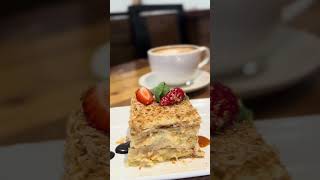 Enjoy Napoleon cake and coffee at Admiral [upl. by Anir]