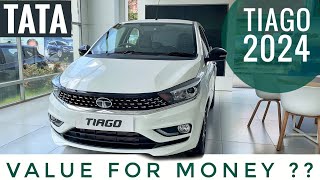 Tata Tiago XZ Plus 2024 Review  Value For Money  Tata Tiago Top Model 2024  Tiago Cng Amt 2024 [upl. by Licht150]