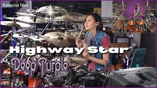 Highway Star  Deep Purple  Ian Paice  Drum cover by Kalonica Nicx [upl. by Ardis]