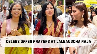 Bollywood Stars Flock to Lalbaugcha Raja Ahsaas Channa Raza Murad and More Seek Blessings [upl. by Nordgren]