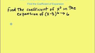 102 Binomial Theorem Coefficient of Expansion [upl. by Eimarrej]