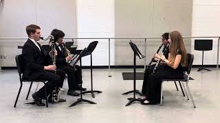 Clarinet Quartet State Solo and Ensemble 2024 Bacchanale from Samson and Delilah [upl. by Annayr560]