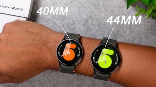 Samsung Galaxy Watch 7  40 mm vs 44 mm Größenvergleich am Handgelenk [upl. by Jeanie]