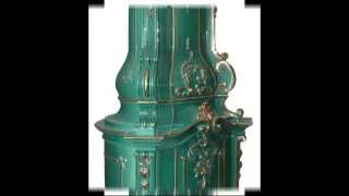 Tiled Stove Rococo wood burning stove [upl. by Sheehan]