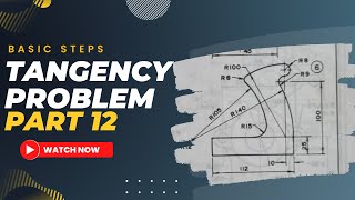 TANGENCY PROBLEMS IN TECHNICAL DRAWING [upl. by Ahtenek]