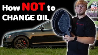 DIY AUDI B8 A4 OIL CHANGE Audi A4 A5 amp Allroad  20092016 [upl. by Neelyam]