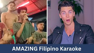 Amazing Filipino Karaoke  My Heart Will Go On  Vocal Coach Reacts [upl. by Thrasher]