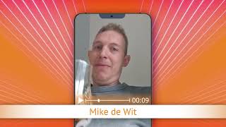 TV Oranje app videoboodschap  Mike de Wit [upl. by Northrop]