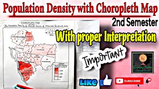 Population Density With Choropleth MappracticalBy  Sagarika Nag geography [upl. by Luane]