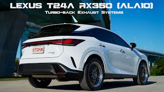 LEXUS T24A RX350 ALA10  Stone Turboback Exhaust Sound [upl. by Darcy]