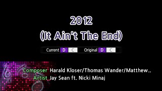 2012 It Ain’t The End  Jay Sean ft Nicki Minaj Karaoke Version [upl. by Omoj]