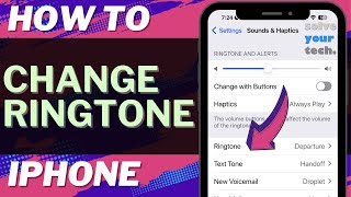 iOS 17 How to Change Ringtone on iPhone [upl. by Wehtta311]