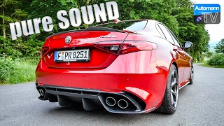 Alfa Giulia Quadrifoglio 510hp  pure SOUND 60FPS [upl. by Ahseken561]