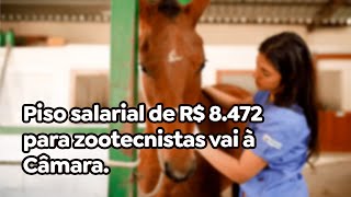 Piso salarial de R 8472 para zootecnistas vai à Câmara [upl. by Adnaluoy87]