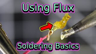 Using Flux  Soldering Basics  Soldering for Beginners [upl. by Assilem]