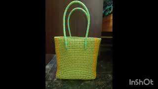 Plastic wire basket  wire bags grocery koodai [upl. by Llebanna]