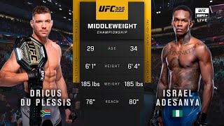 🔴 UFC 305 Dricus Du Plessis vs Israel Adesanya  Full Fight amp Highlights  Middleweight Title Bout [upl. by Isewk]