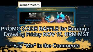 Burangiri Promo Code Giveaway Nov 17  Raid Shadow Legends [upl. by Ping416]