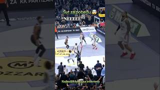 Šta mislite o ovom šutu 🤔😳kkpartizan euroleague basketball nikolajokic realmadrid [upl. by Joed]