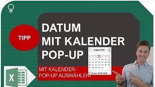 Datum auswählen mit Kalender PopUp in Excel I Excelpedia [upl. by Bred361]