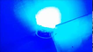 T986 LED LAMPEGGIANTE BLU EFFETTO ROTAZIONE VRX [upl. by Noicpesnoc]