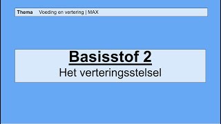 VMBO HAVO 2  Voeding en vertering  2 Het verderingsstelsel  8e editie MAX [upl. by Acirej]