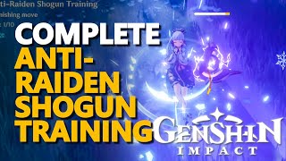 Complete the AntiRaiden Shogun Training Genshin Impact [upl. by Ettennil280]