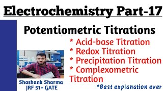 Potentiometric Titration Electrochemistry part17 NETGATEJAM [upl. by Gregory]