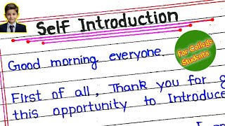 Self Introduction For Interview  How To Introduce Yourself In Interview  Introduction in english [upl. by Smada]