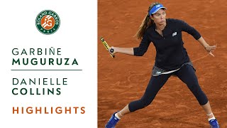 Garbiñe Muguruza vs Danielle Collins  Round 3 Highlights  RolandGarros 2020 [upl. by Annaihs959]